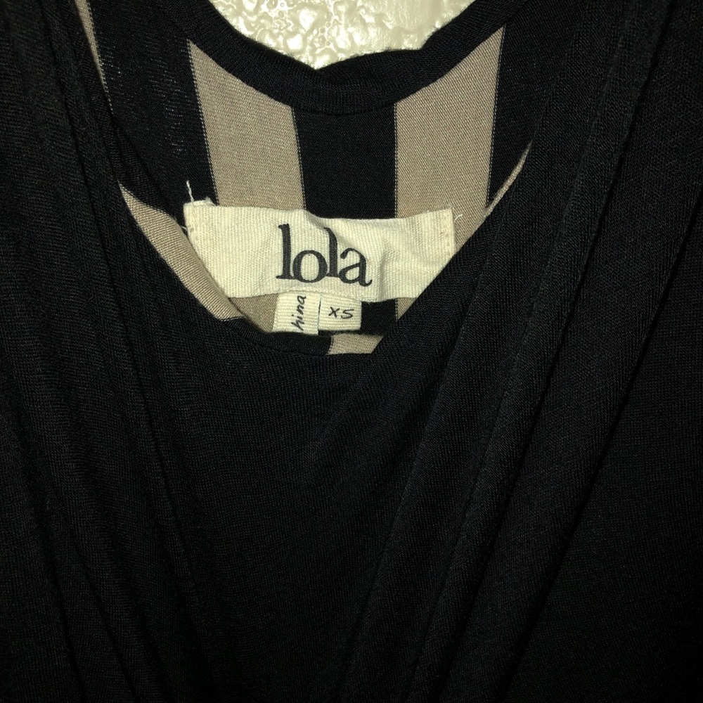 Black & Cream Maxi Dress - Picture 2 of 2